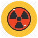 Radiactivo Simbolo Simbolo Nuclear Icono