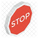 Simbolo Di Stop Segnale Di Stop Emblema Di Stop Icon