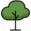Simple Dark Green Tree Tree Nature Icon
