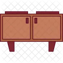 Wooden Cabinet Drawer Wardrobe Icon