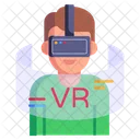 Simulação de realidade virtual  Ícone