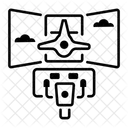 Simulateur De Vol Cockpit Controleur Icône