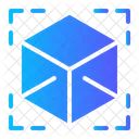 3 D Cube Simulation Icon