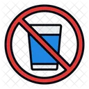 Simbolo De Prohibicion Restriccion De Agua Senalizacion Icono