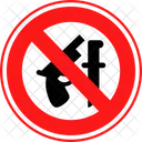 Sin Arma Prohibido Prohibicion Icono