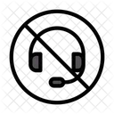 No Permitido Detener Soporte Icono