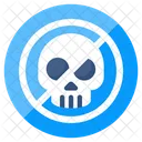 No Skull No Danger Skull Ban Icono