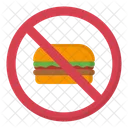 Sin Comida Sin Hamburguesas Prohibido Icono