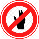 Sin Contacto Coronavirus Distanciamiento Social Icon