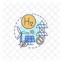 Hidrogeno Energia Potencia Icono