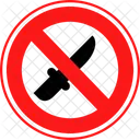 Sin Cuchillo Prohibido Prohibicion Icono