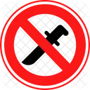 Sin Cuchillo Prohibido Prohibicion Icono