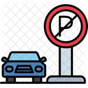 Prohibido Estacionar Firmar Alerta Icon