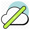 Sin Nube Deshabilitar Nube No Disponible Icono