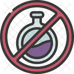 Sin productos químicos  Icono