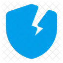 Sin Proteccion Escudo Roto Sin Proteccion Icono