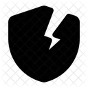 Sin Proteccion Escudo Roto Sin Proteccion Icono