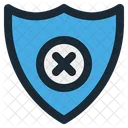 Sin Proteccion Seguridad Escudo Icono