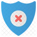 Sin Proteccion Seguridad Escudo Icono