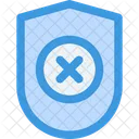 No Proteccion Escudo Icono