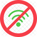 Sin Wifi Prohibido Internet Icon