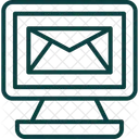 Correio Eletronico Em Circulo Ícone