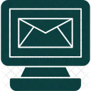 Correio Eletronico Em Circulo Ícone