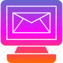 Correio Eletronico Em Circulo Ícone