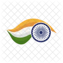 Bandeira Da India Bandeira Pais Ícone