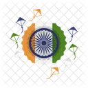 India Bandeira Indiano Ícone