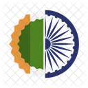 India Bandeira Indiano Ícone