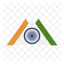 Bandeira Da India Bandeira Pais Ícone