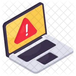 Sinal de alerta para laptop  Ícone