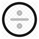 Circulo De Sinal De Divisao Ícone