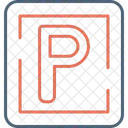 Sinal De Estacionamento Transito Rua Ícone
