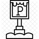 Sinal De Estacionamento E Arquitetura Ícone