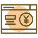 Sinal De Iene Moeda Jpy Icon