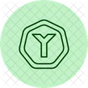 Y Juncao Sinal Pentaglow Icon