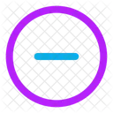 Circulo Com Sinal Negativo Ícone