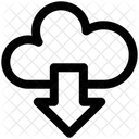 Sinal De Nuvem E Download Computacao Em Nuvem Upload Em Nuvem Ícone