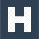 Sinal De Saude Letra H Simbolo Do Hospital Ícone