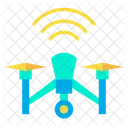 Sinal De Drone Faixa De Controle Remoto Sinal De Controle Remoto Ícone