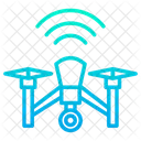 Sinal De Drone Faixa De Controle Remoto Sinal De Controle Remoto Ícone