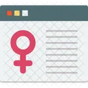 Signo Feminino Sinal De Genero Web Ícone