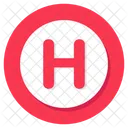 Sinal Do Hospital Simbolo Do Hospital Letra H Icon
