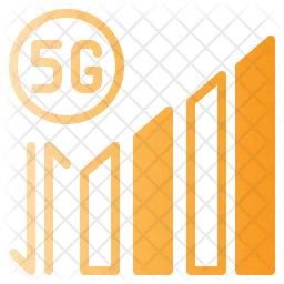 Sinal móvel 5G  Ícone