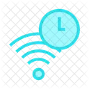 Relogio Hora Wifi Ícone