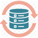 Sincronizacao De Banco De Dados Banco De Dados Sincronizacao Ícone