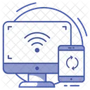 Atualizacao De Dados Recarga De Dados Dispositivo Conectado Ícone