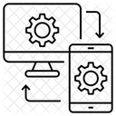 Transferencia De Dados Sincronizacao De Dados Sincronizacao De Dados Ícone